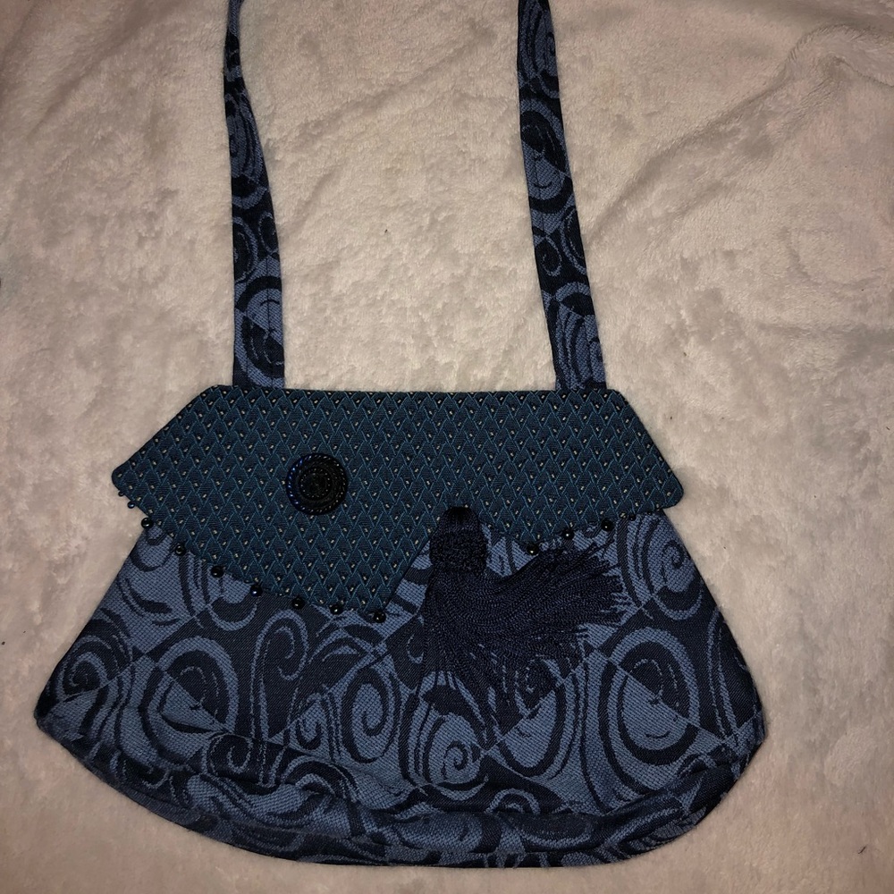 Funky style blue purse